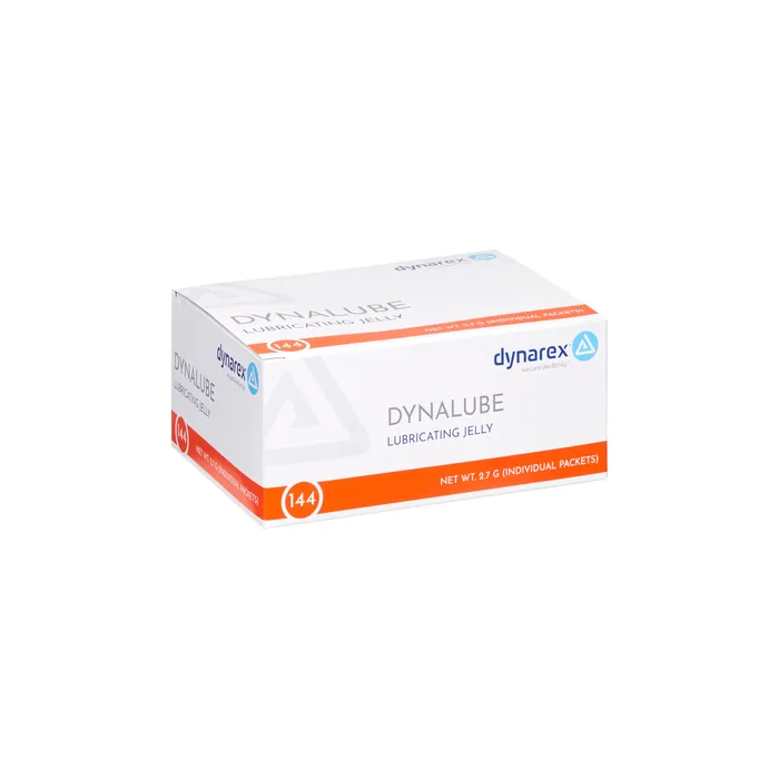 Dynarex Vibrators Sterile Lubricating Jelly 27g foil packets Case of 144 foil packs