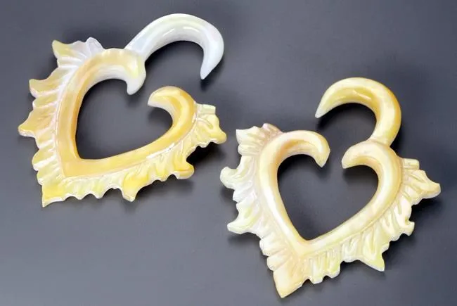 Elementals Organics Anal Mother of Pearl HEART Hanger Organic Jewelry 2mm 8mm Price Per 1 Elementals Organics Anal Mother of Pearl HEART Hanger Organic Jewelry 2mm 8mm Price Per 1