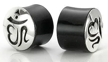 Elementals Organics Anal SILVER OHM Plug Horn Organic Ear Jewelry Price Per 1