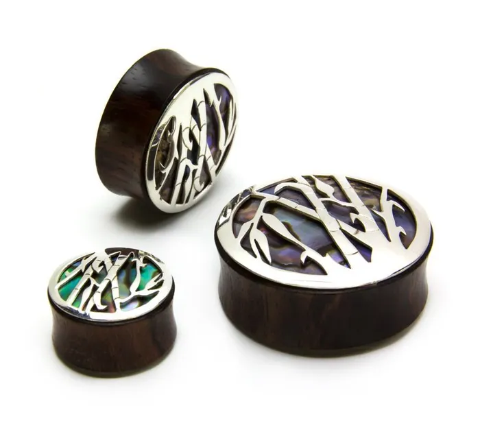 Elementals Organics Bamboo Negative Space Art Plugs 12mm34mm Price Per 2 Vibrators