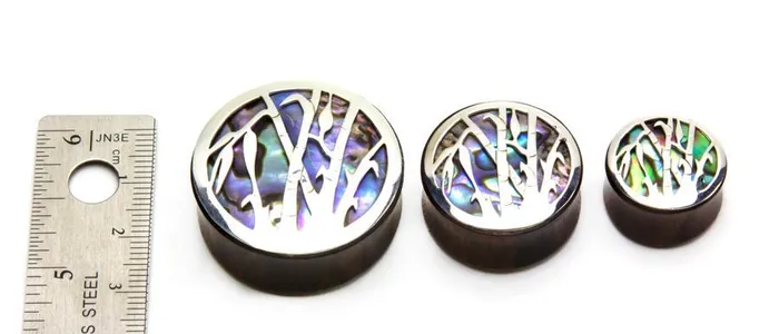 Elementals Organics Bamboo Negative Space Art Plugs 12mm34mm Price Per 2 Vibrators