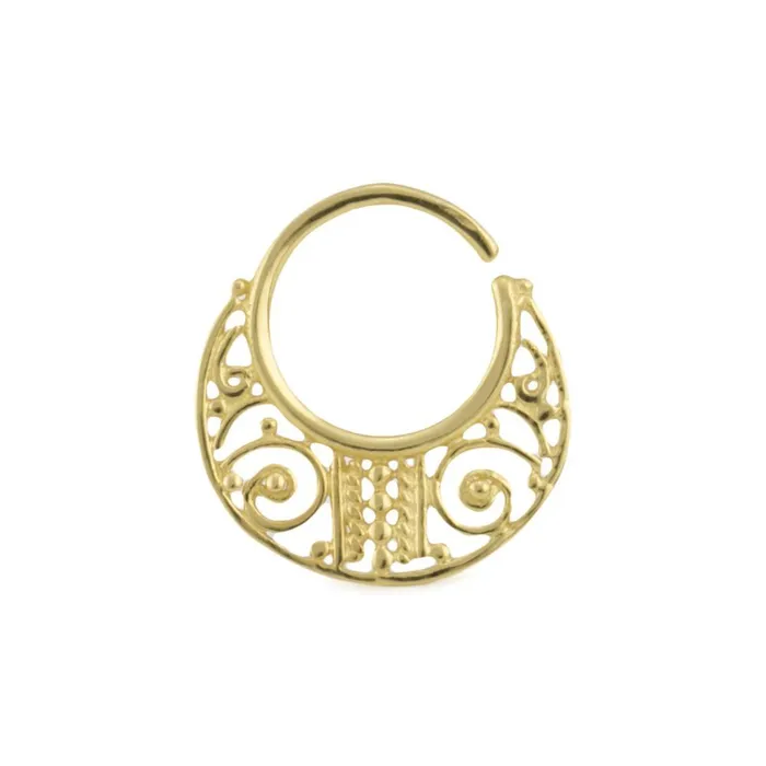 Elementals Organics Male Sex Toys 18g Bendable 18k Gold Plated Golden Gate Septum Ring Elementals Organics Male Sex Toys 18g Bendable 18k Gold Plated Golden Gate Septum Ring
