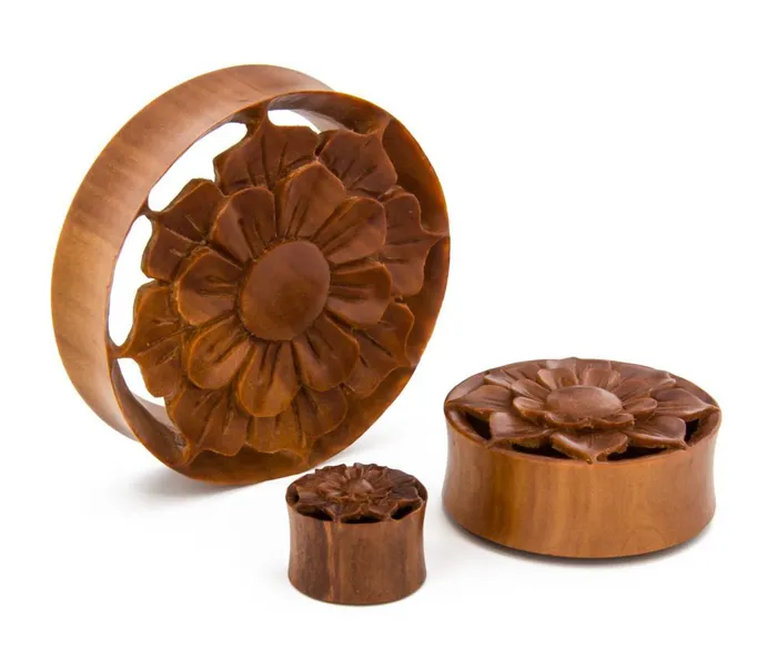 Elementals Organics Male Sex Toys Spring Oasis Flower Saba Wood Hollow Plug Price Per 1 Elementals Organics Male Sex Toys Spring Oasis Flower Saba Wood Hollow Plug Price Per 1