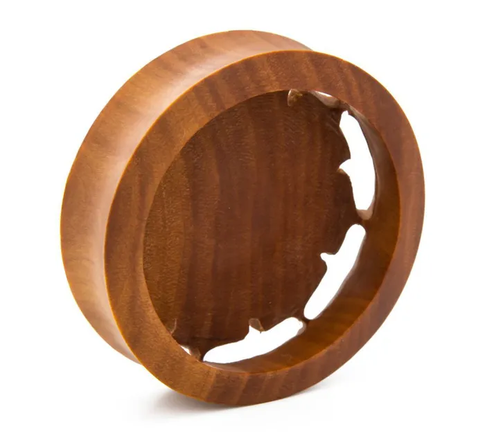 Elementals Organics Male Sex Toys Spring Oasis Flower Saba Wood Hollow Plug Price Per 1