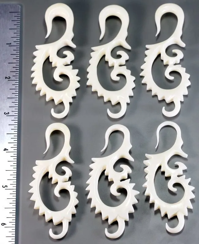Elementals Organics PUNCHY Natural Bone CARVED Organic Body Jewelry 2mm 8mm Price Per 1 Female Sex Toys