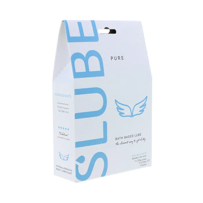 Enhancers Slube Pure Bath Based Lube 2 x 250g Sachets for 2 baths Double Pack Slube Enhancers Slube Pure Bath Based Lube 2 x 250g Sachets for 2 baths Double Pack Slube