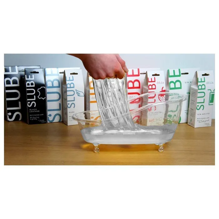 Enhancers Slube Pure Bath Based Lube 2 x 250g Sachets for 2 baths Double Pack Slube