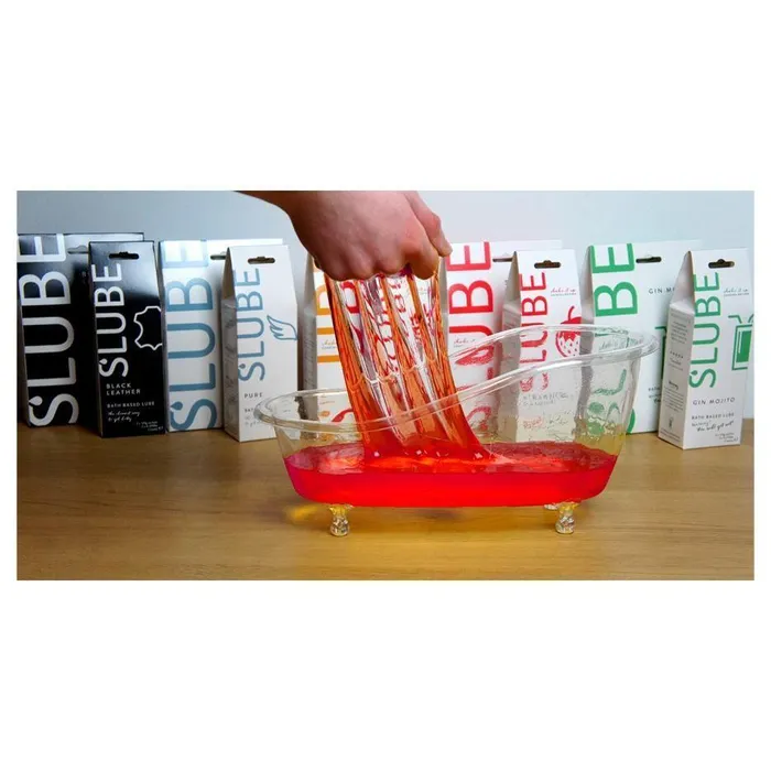 Enhancers Slube Pure Bath Based Lube 2 x 250g Sachets for 2 baths Double Pack Slube