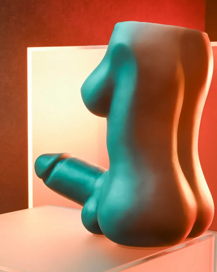 Evolved Novelties Male Sex Toys Gender X The Complete Package Masturbator Doll Chocolate