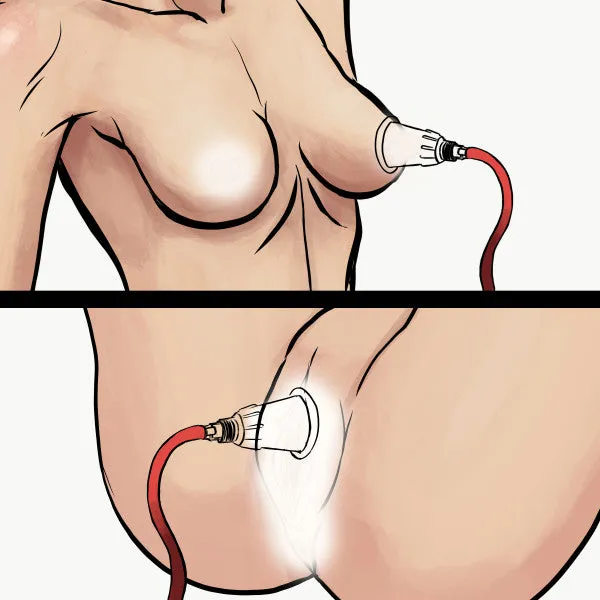 Female Sex Toys Blush Temptasia Beginners Breast and Clitoral Pumping System