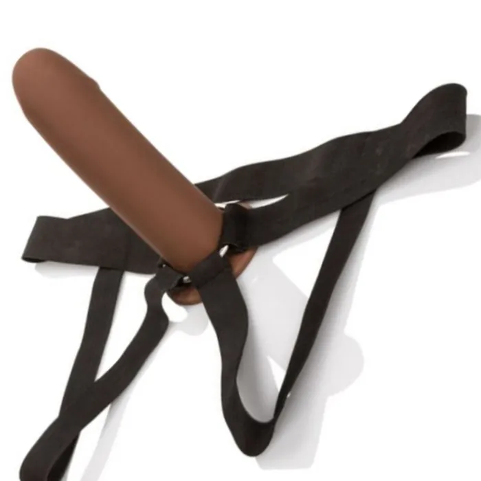 Female Sex Toys CalExotics PPA with Jock Strap Hollow Silicone Penis Extender Strapon Chocolate