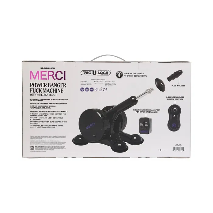 Female Sex Toys Doc Johnson Enterprises Merci Power Banger Fuck Machine with Wireless Remote