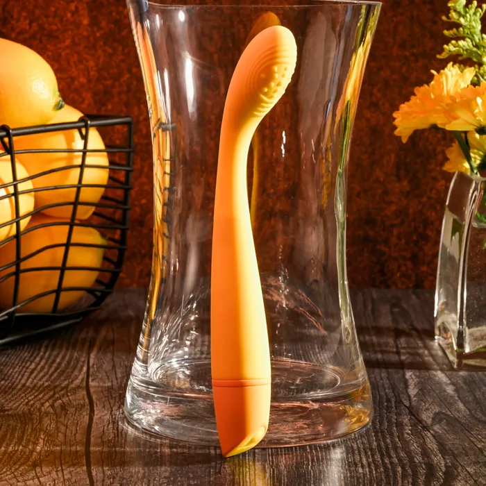 Female Sex Toys Evolved Novelties Lemon Squeeze Slim GSpot Beginner Vibrator Yellow