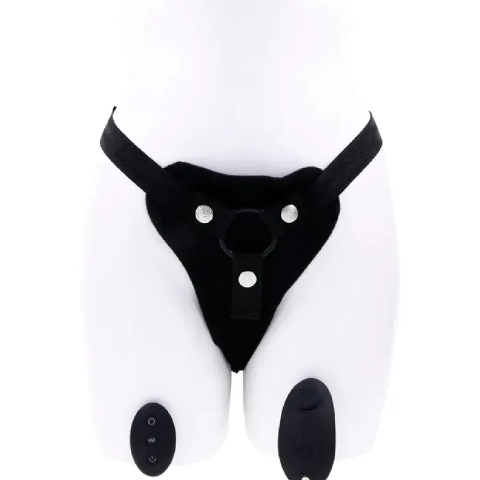 Female Sex Toys Hidden Pocket Strap On Harness With Remote Control Vibrator Sportsheets