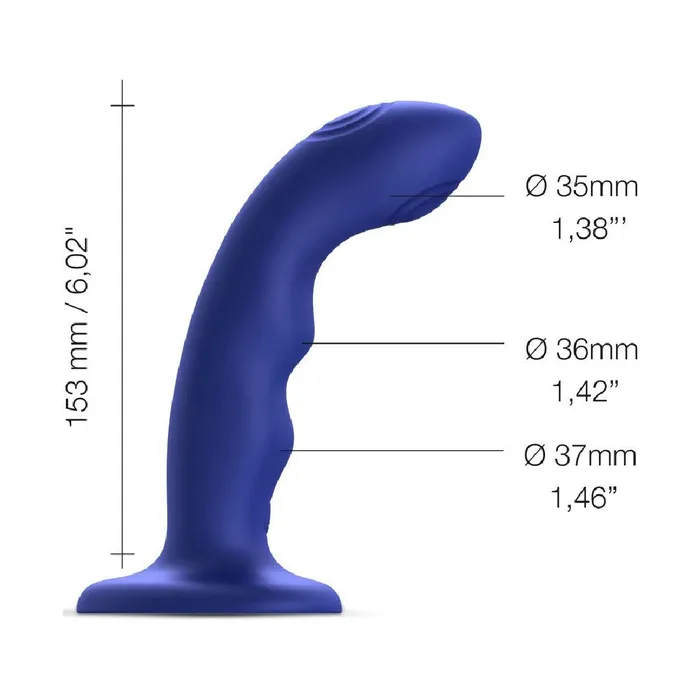 Female Sex Toys Lovely Planet Strap on Me GSpot Tapping Silicone Dildo Blue