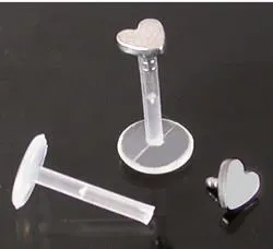 Female Sex Toys Painful Pleasures 16g Bioplastic Labret with 25mm Bioplastic Heart Female Sex Toys Painful Pleasures 16g Bioplastic Labret with 25mm Bioplastic Heart