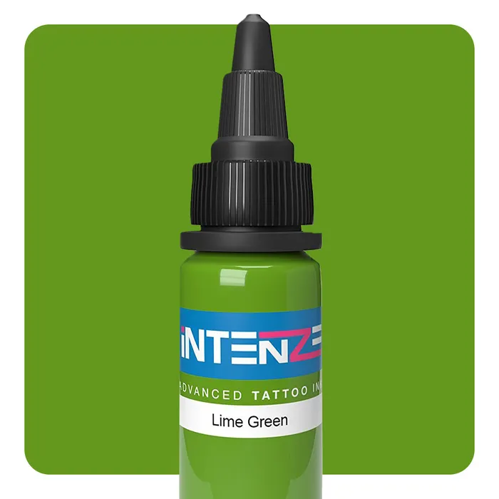 Intenze Male Sex Toys Lime Green Intenze Tattoo Ink Pick Size