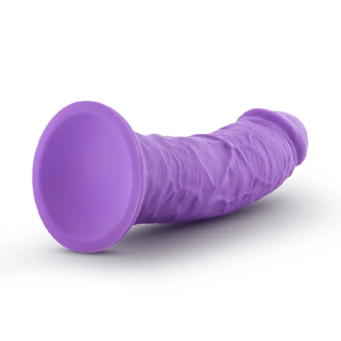 Jammy Silicone Thick 8 Inch Dildo Purple Blush Anal