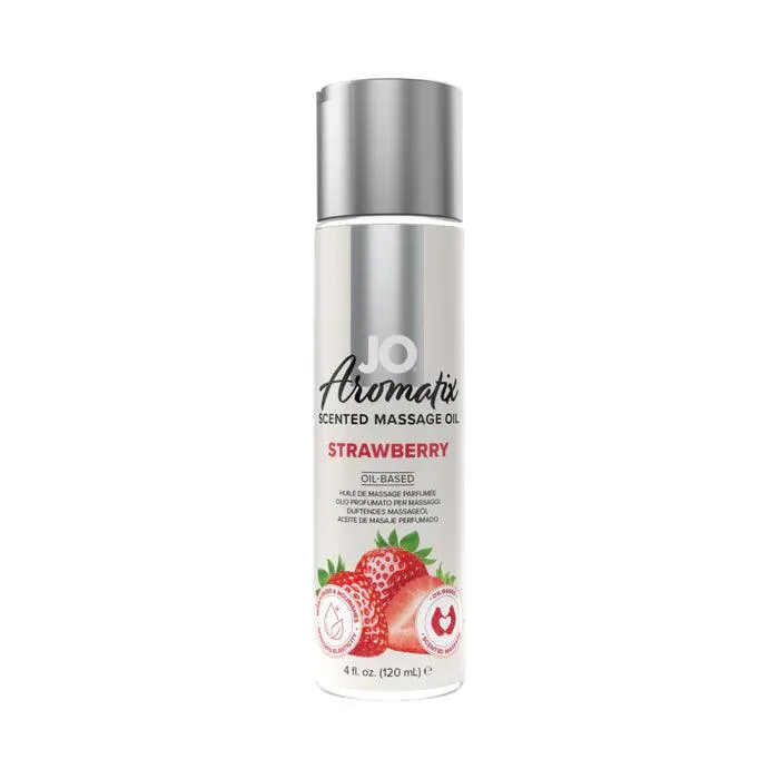 JO Aromatix Strawberry Scented Massage Oil 4 oz 120 mL System JO United Consortium Inc Couples JO Aromatix Strawberry Scented Massage Oil 4 oz 120 mL System JO United Consortium Inc Couples