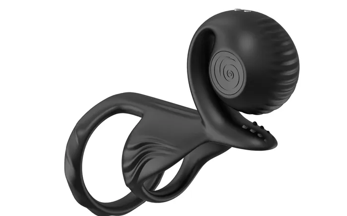Jovi Constant Contact Vibrating Couples Cock Ring with Remote Snail Vibe Couples