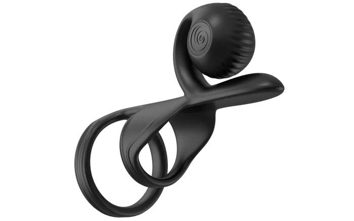 Jovi Constant Contact Vibrating Couples Cock Ring with Remote Snail Vibe Couples
