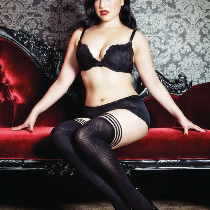 Kixies Anal Kixies Dana Opaque Black Ribbed Thigh Highs sizes AD
