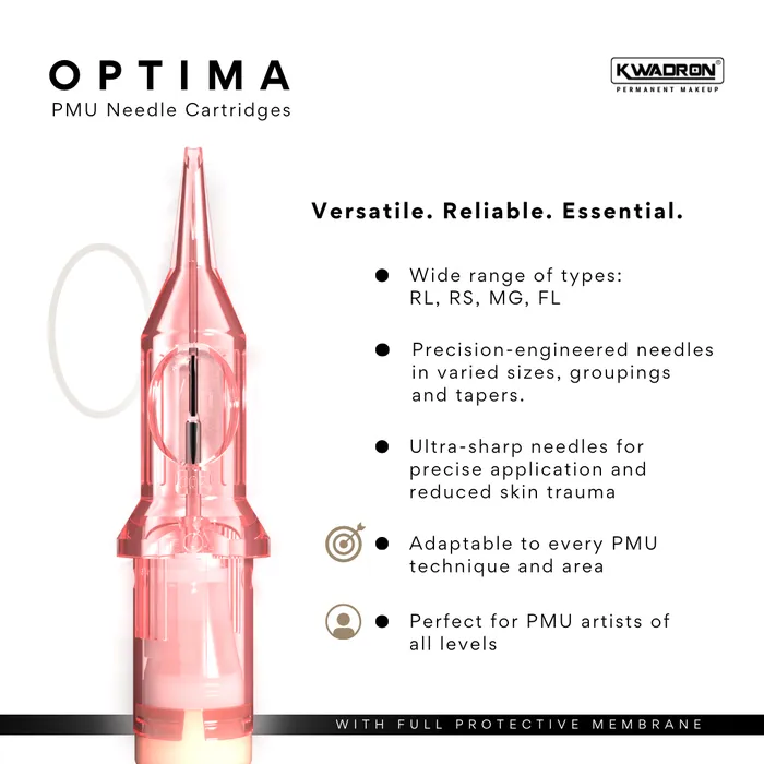 Kwadron Optima PMU Cartridge Tattoo Needles Box of 20 Kwadron Anal
