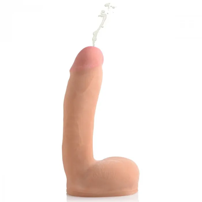 Loadz Squirting 8 Inch Vanilla Tone Dildo Squeeze and Squirt XR Brands Dildos Loadz Squirting 8 Inch Vanilla Tone Dildo Squeeze and Squirt XR Brands Dildos