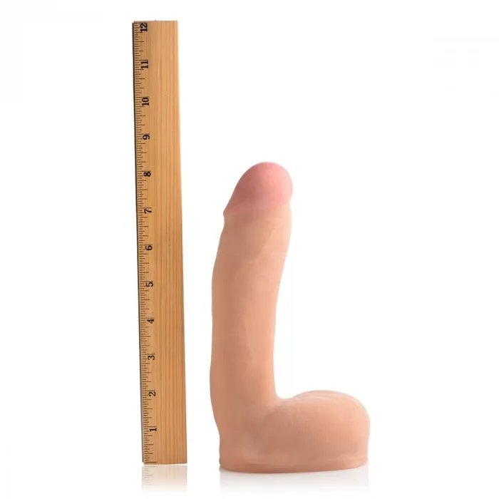 Loadz Squirting 8 Inch Vanilla Tone Dildo Squeeze and Squirt XR Brands Dildos