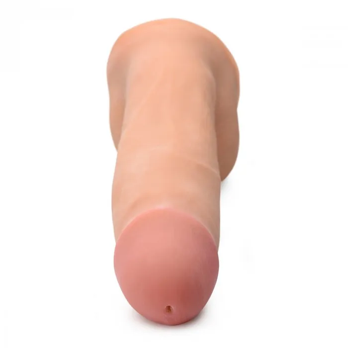 Loadz Squirting 8 Inch Vanilla Tone Dildo Squeeze and Squirt XR Brands Dildos