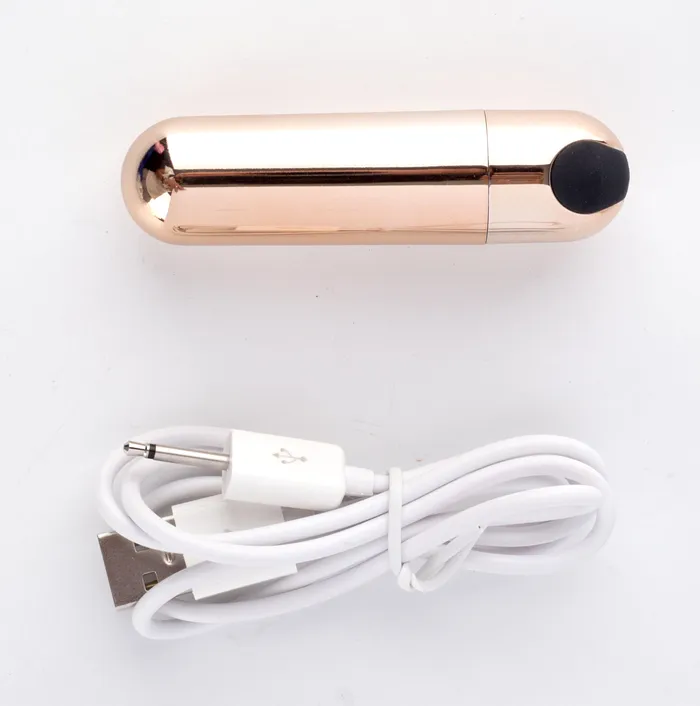 Maia Toys Female Sex Toys JESSI USB Rechargeable Super Charged Mini Bullet ROSE GOLD