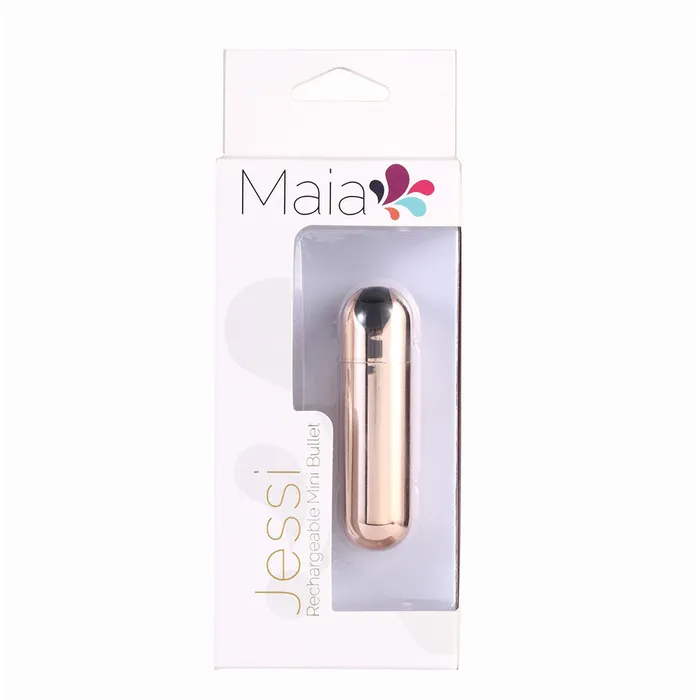 Maia Toys Female Sex Toys JESSI USB Rechargeable Super Charged Mini Bullet ROSE GOLD