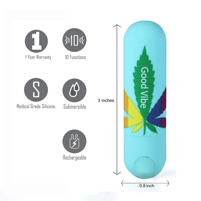 Maia Toys JESSI 420 USB Rechargeable Super Charged Mini Bullet BLUE Female Sex Toys Maia Toys JESSI 420 USB Rechargeable Super Charged Mini Bullet BLUE Female Sex Toys