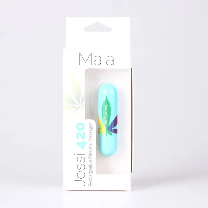 Maia Toys JESSI 420 USB Rechargeable Super Charged Mini Bullet BLUE Female Sex Toys Maia Toys JESSI 420 USB Rechargeable Super Charged Mini Bullet BLUE Female Sex Toys