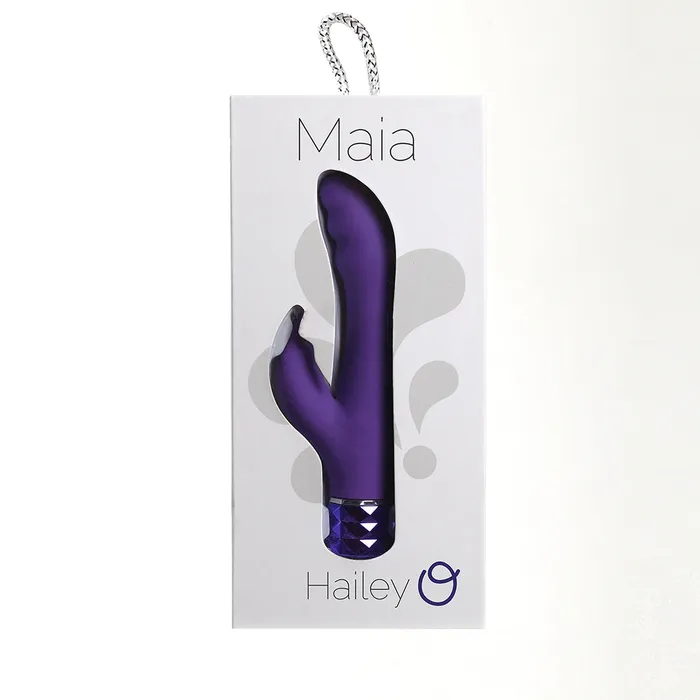 Maia Toys Vibrators HAILEY Crystal Gems USB Rechargeable Silicone 10Function GSpot Vibrator Purple Maia Toys Vibrators HAILEY Crystal Gems USB Rechargeable Silicone 10Function GSpot Vibrator Purple