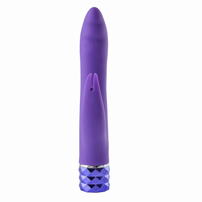 Maia Toys Vibrators HAILEY Crystal Gems USB Rechargeable Silicone 10Function GSpot Vibrator Purple