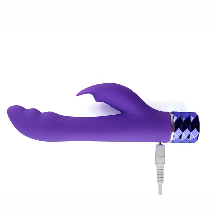 Maia Toys Vibrators HAILEY Crystal Gems USB Rechargeable Silicone 10Function GSpot Vibrator Purple