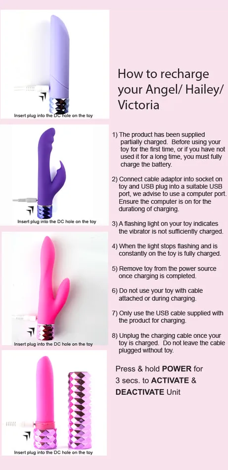 Maia Toys Vibrators HAILEY Crystal Gems USB Rechargeable Silicone 10Function GSpot Vibrator Purple