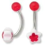 Male Sex Toys 14g 716 Acrylic Star Heart Belly Ring Mix Price Per 10 Painful Pleasures