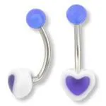 Male Sex Toys 14g 716 Acrylic Star Heart Belly Ring Mix Price Per 10 Painful Pleasures