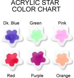 Male Sex Toys 14g 716 Acrylic Star Heart Belly Ring Mix Price Per 10 Painful Pleasures
