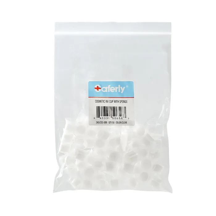 Male Sex Toys Cosmetic Ink Cup with Sponge Clear Bag of 50 Precision