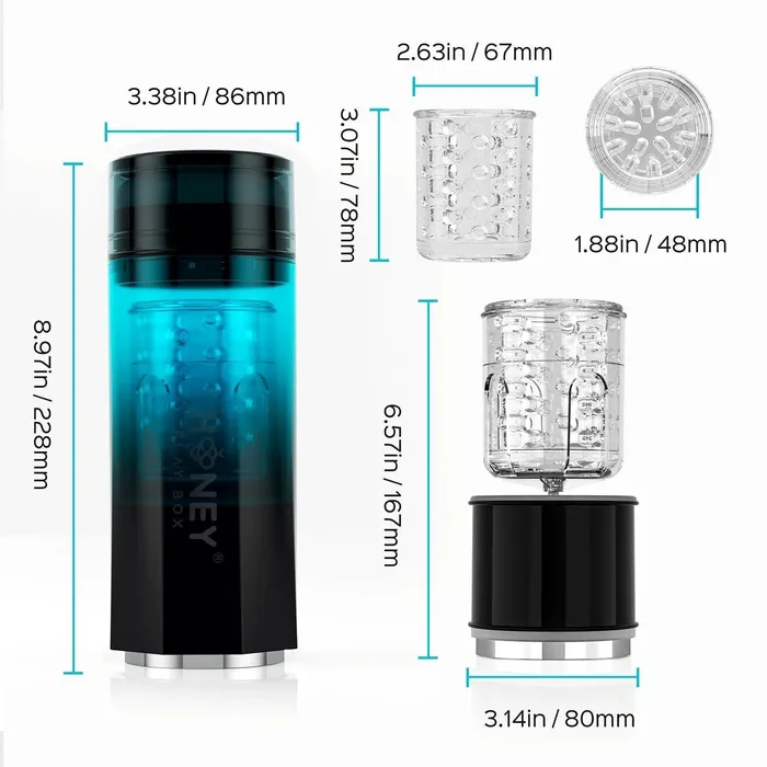 Male Sex Toys Honey Play Box Adrian Water Spa Rotating Male Masturbator Rechargeable