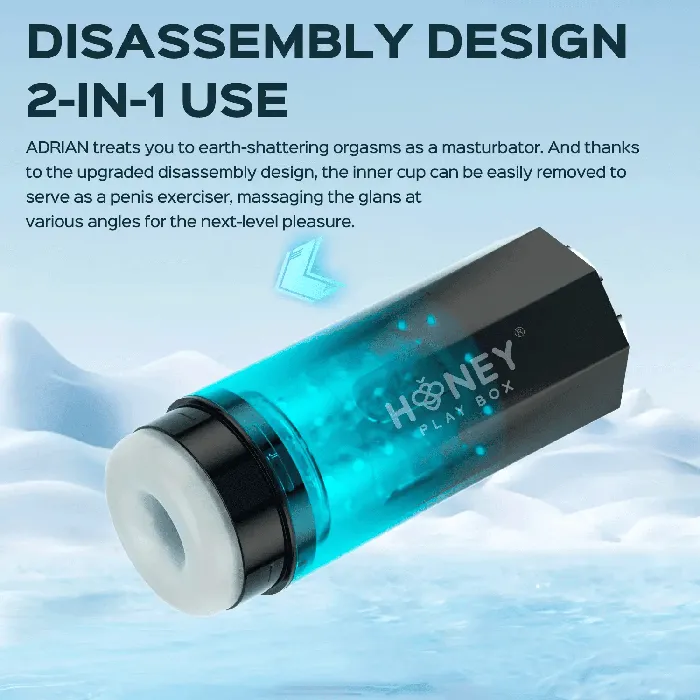 Male Sex Toys Honey Play Box Adrian Water Spa Rotating Male Masturbator Rechargeable