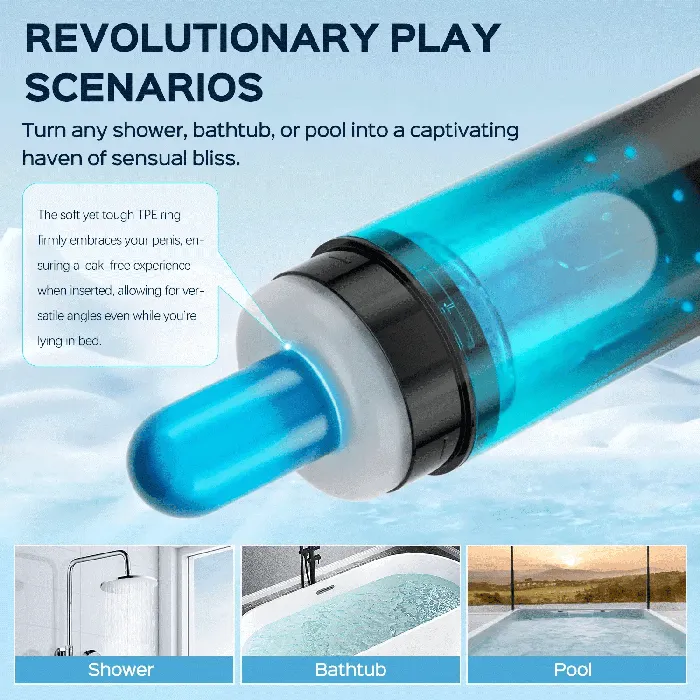 Male Sex Toys Honey Play Box Adrian Water Spa Rotating Male Masturbator Rechargeable