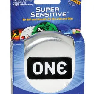 Male Sex Toys One One Super Sensitive Lubricated Latex Condoms Box of 3