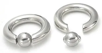 Male Sex Toys Painful Pleasures 0g Stainless Steel Captive Bead Ring with Pop Fit Ball Male Sex Toys Painful Pleasures 0g Stainless Steel Captive Bead Ring with Pop Fit Ball