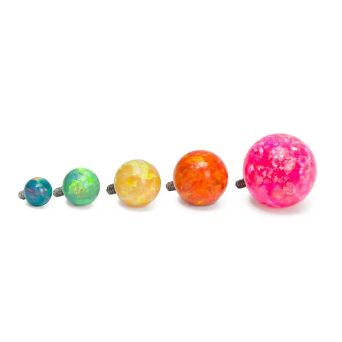 Male Sex Toys Painful Pleasures 14g 12g Internally Threaded 3mm Opal Replacement Ball Price Per 1
