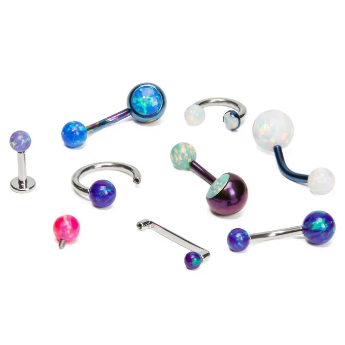Male Sex Toys Painful Pleasures 14g 12g Internally Threaded 3mm Opal Replacement Ball Price Per 1