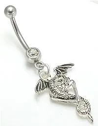 Male Sex Toys Painful Pleasures 14g 716 Crystal Jewel with Dangle Dragon Belly Button Ring Male Sex Toys Painful Pleasures 14g 716 Crystal Jewel with Dangle Dragon Belly Button Ring